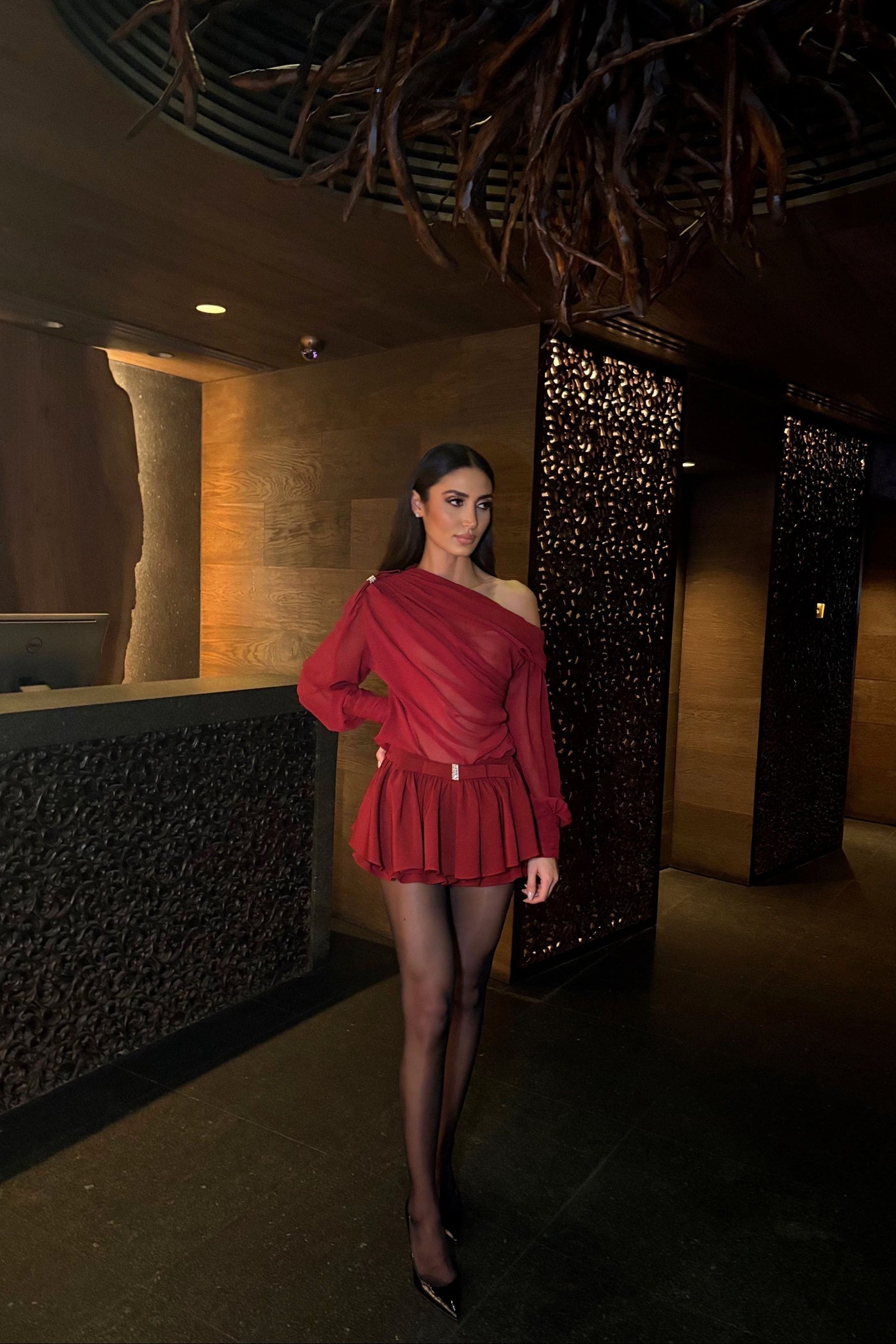 Dendy - Long-Sleeve Top and Skirt Set