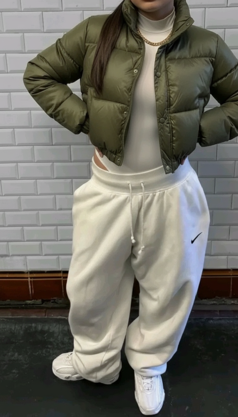 Zhara - Olive Puffer Jacket