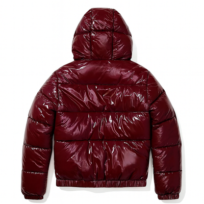 Madeline Burgundy Puffer Jacket