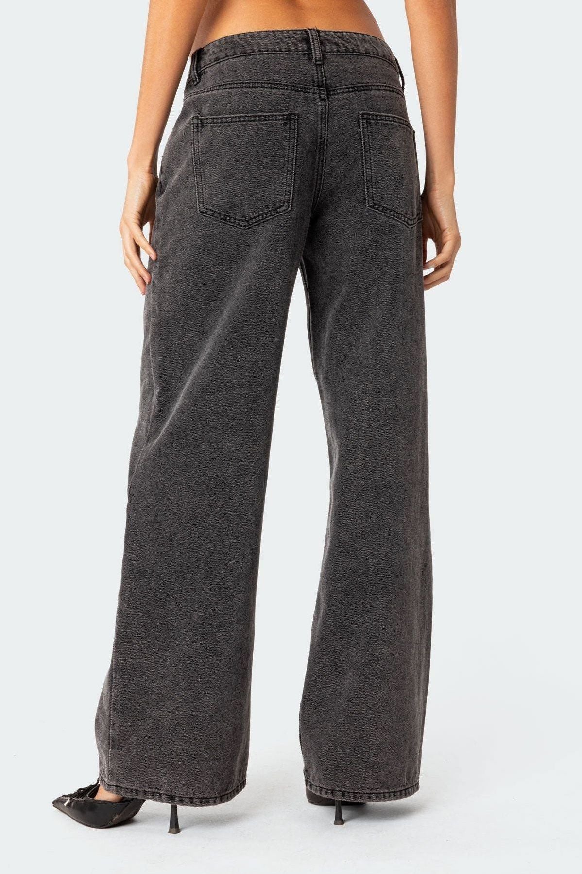 Raelynn | Washed Low Rise Jeans