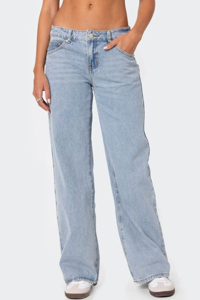 Raelynn | Washed Low Rise Jeans
