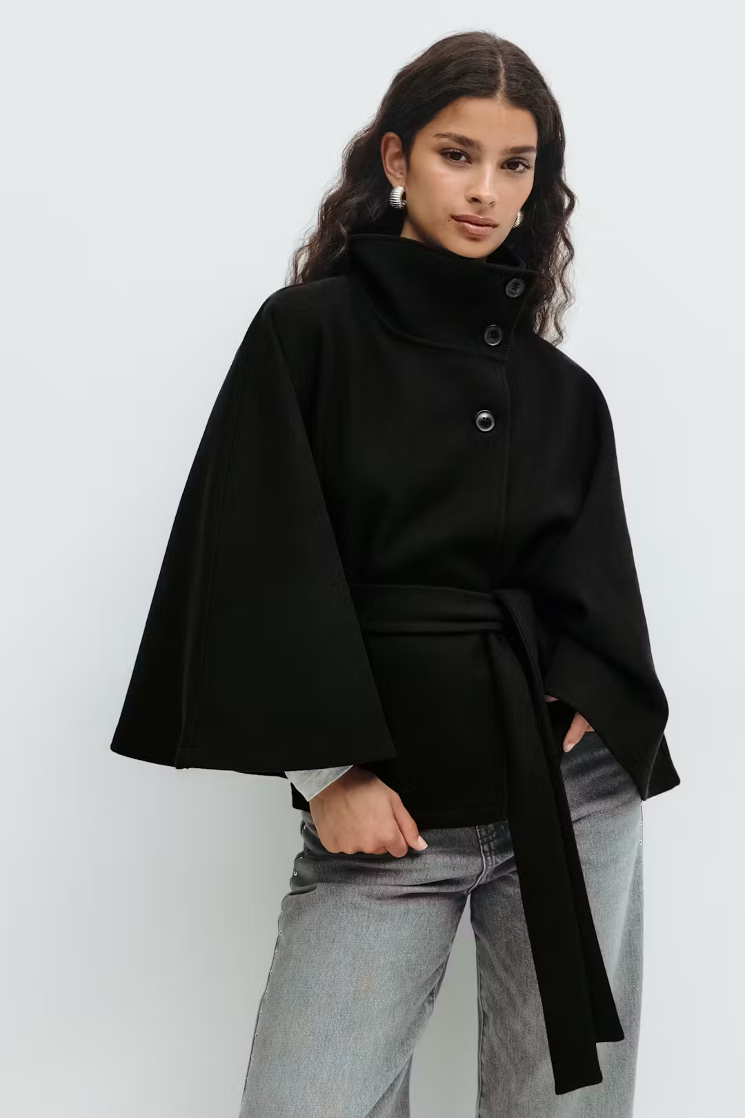 Gianna | Cape Belt Coat