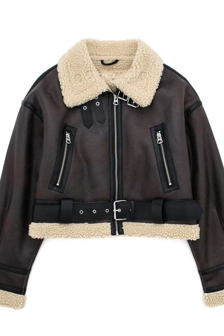 Molly | Leather Fur Coat