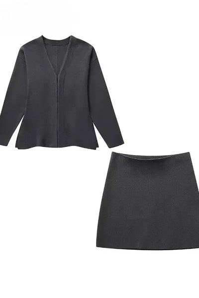 Lola - Tailored Blazer & Skirt Two-Piece Set
