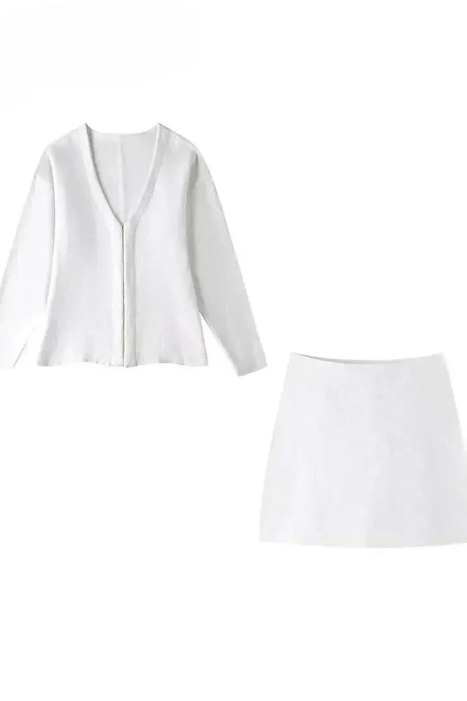 Lola - Tailored Blazer & Skirt Two-Piece Set