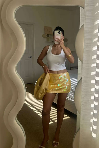 Ilayda - Sequin Mini Skirt