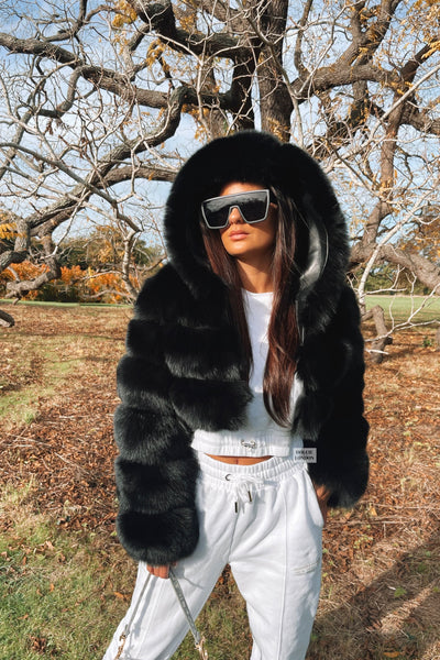Hailey | Hooded Fur Coat